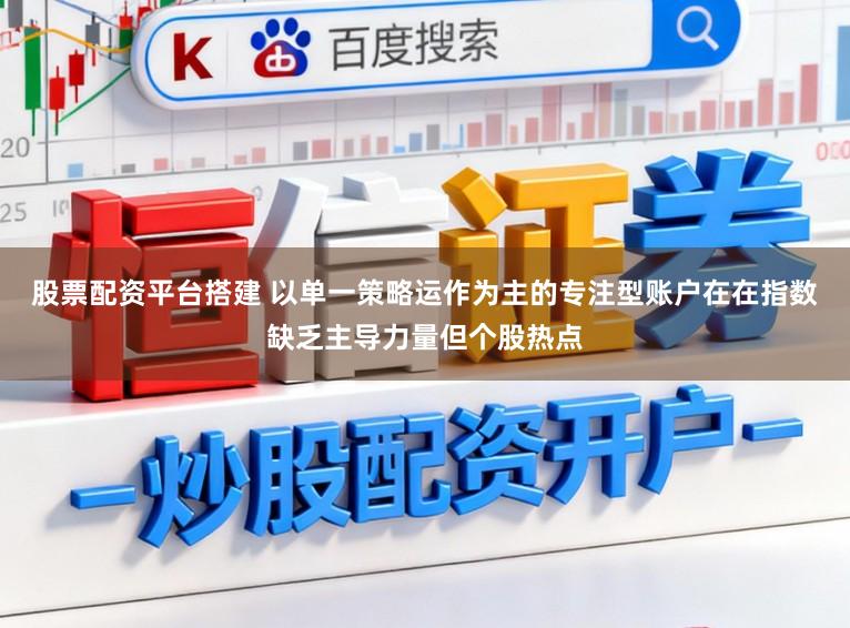 股票配资平台搭建 以单一策略运作为主的专注型账户在在指数缺乏主导力量但个股热点