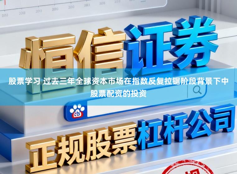 股票学习 过去三年全球资本市场在指数反复拉锯阶段背景下中股票配资的投资