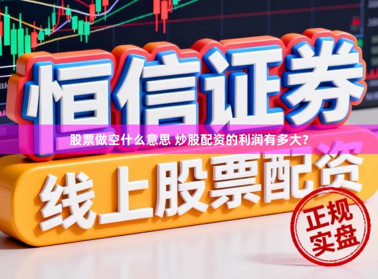 股票做空什么意思 炒股配资的利润有多大？